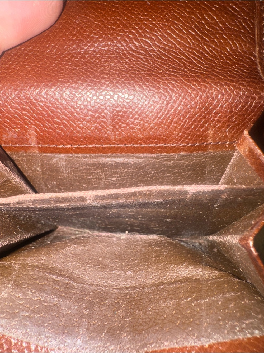 Valentino Garavani Brown Leather wallet with Gold plated Corners - Picture 3 of 4
